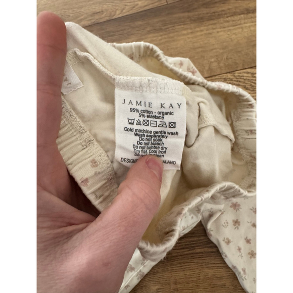 Girls Jamie Kay Leggings Size 6 White Pink Floral - Picture 7 of 7